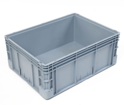 Přepravka Silverline 3291/000300 šedá, UÚ, uzavřená, 4 držáky etiket